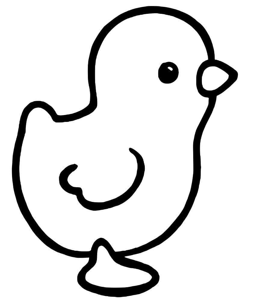 Free printable Hen and Chick coloring page #193178 from Animals collection