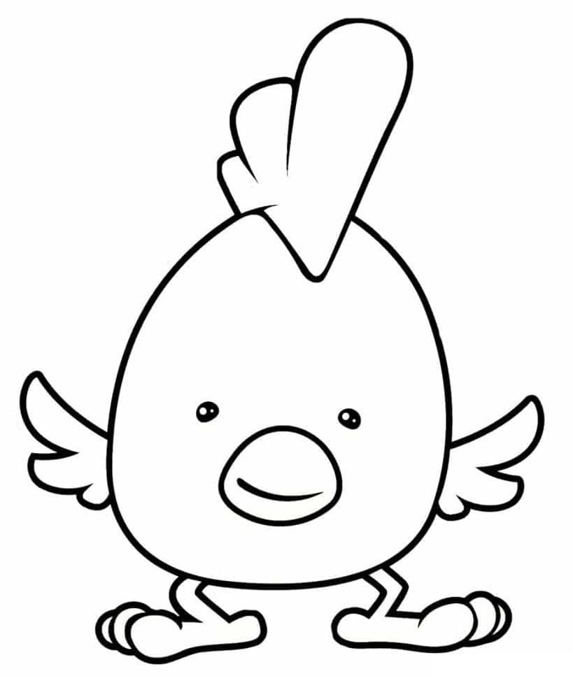 Free printable Hen and Chick coloring page #193181 from Animals collection Free printable Hen and Chick coloring page #193181 from Animals collection