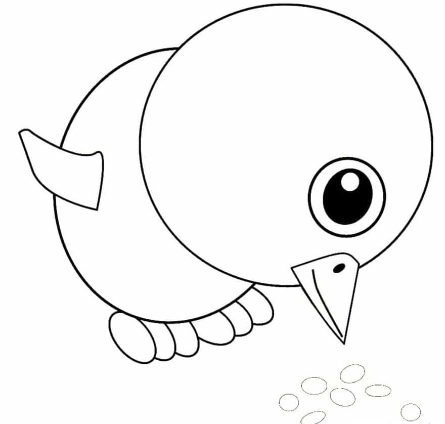 Free printable Hen and Chick coloring page #193182 from Animals collection