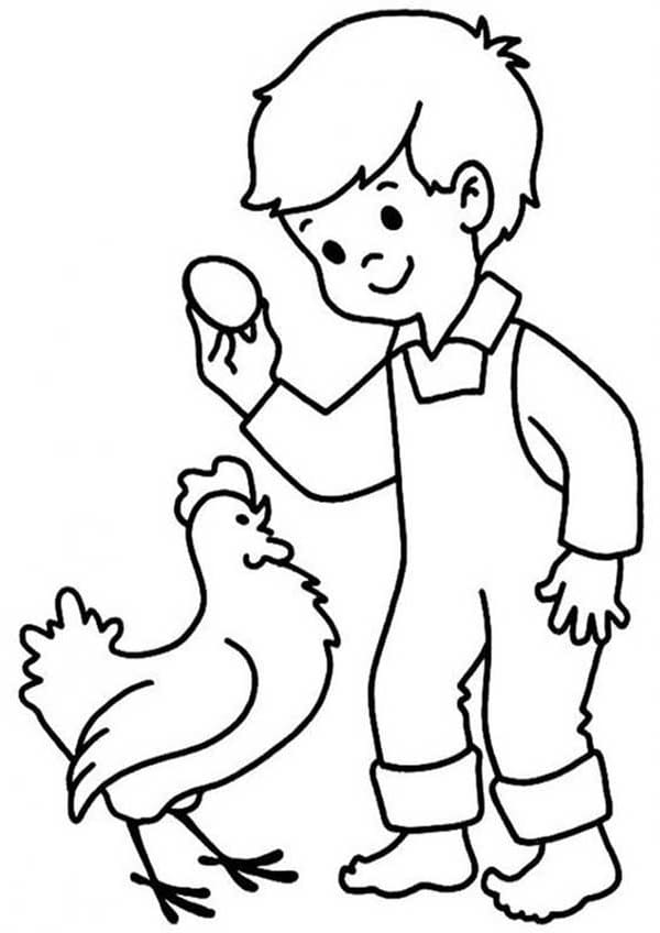 Free printable Hen and Chick coloring page #193194 from Animals collection