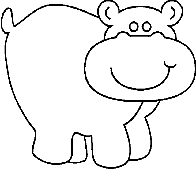 Coloring page: Hippopotamus (Animals) #8623 - Free Printable Coloring Pages