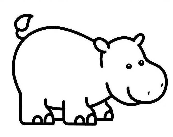 Coloring page: Hippopotamus (Animals) #8628 - Free Printable Coloring Pages