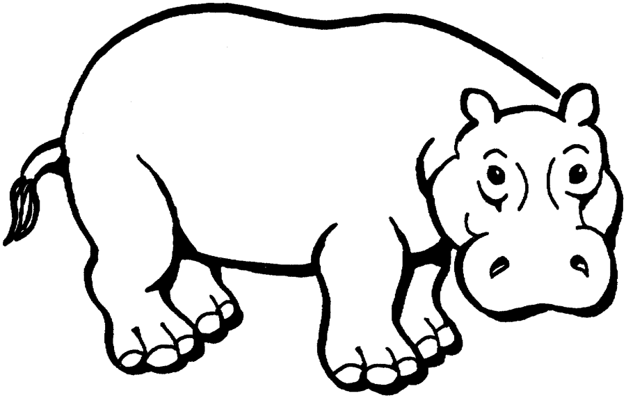 Coloring page: Hippopotamus (Animals) #8631 - Free Printable Coloring Pages