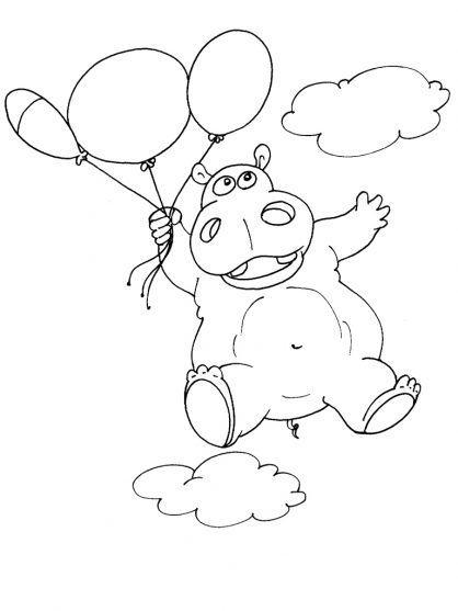 Coloring page: Hippopotamus (Animals) #8634 - Free Printable Coloring Pages