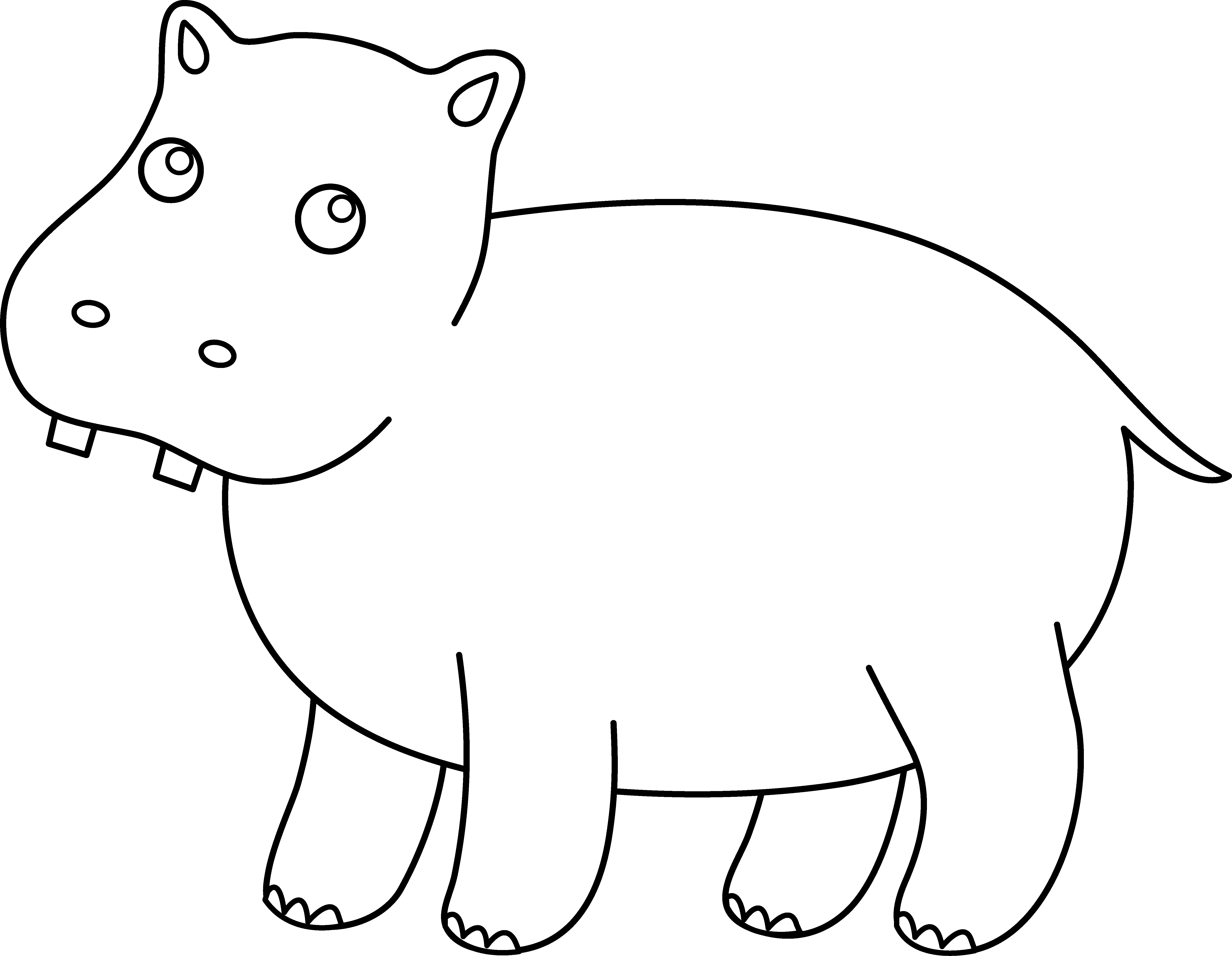 Coloring page: Hippopotamus (Animals) #8639 - Free Printable Coloring Pages