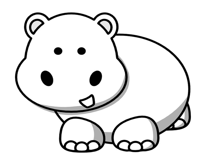 Coloring page: Hippopotamus (Animals) #8668 - Free Printable Coloring Pages