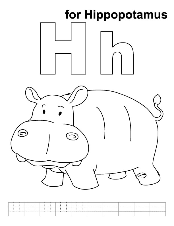 Coloring page: Hippopotamus (Animals) #8670 - Free Printable Coloring Pages