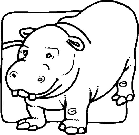 Coloring page: Hippopotamus (Animals) #8682 - Free Printable Coloring Pages