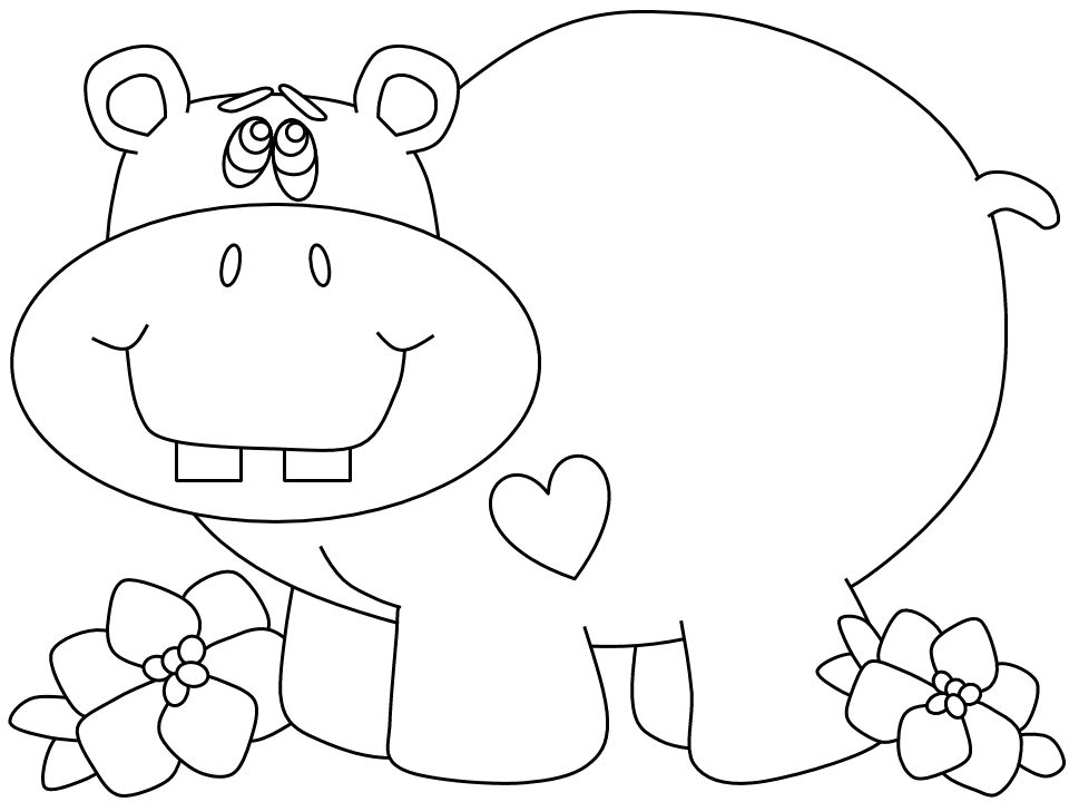 Coloring page: Hippopotamus (Animals) #8713 - Free Printable Coloring Pages