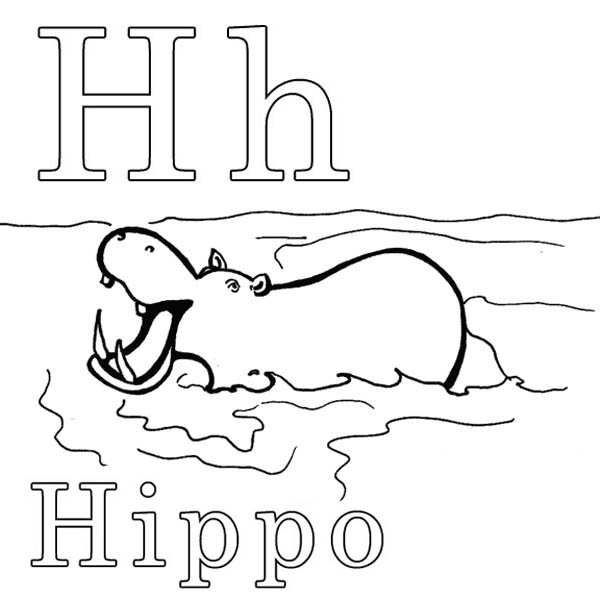 Coloring page: Hippopotamus (Animals) #8721 - Free Printable Coloring Pages