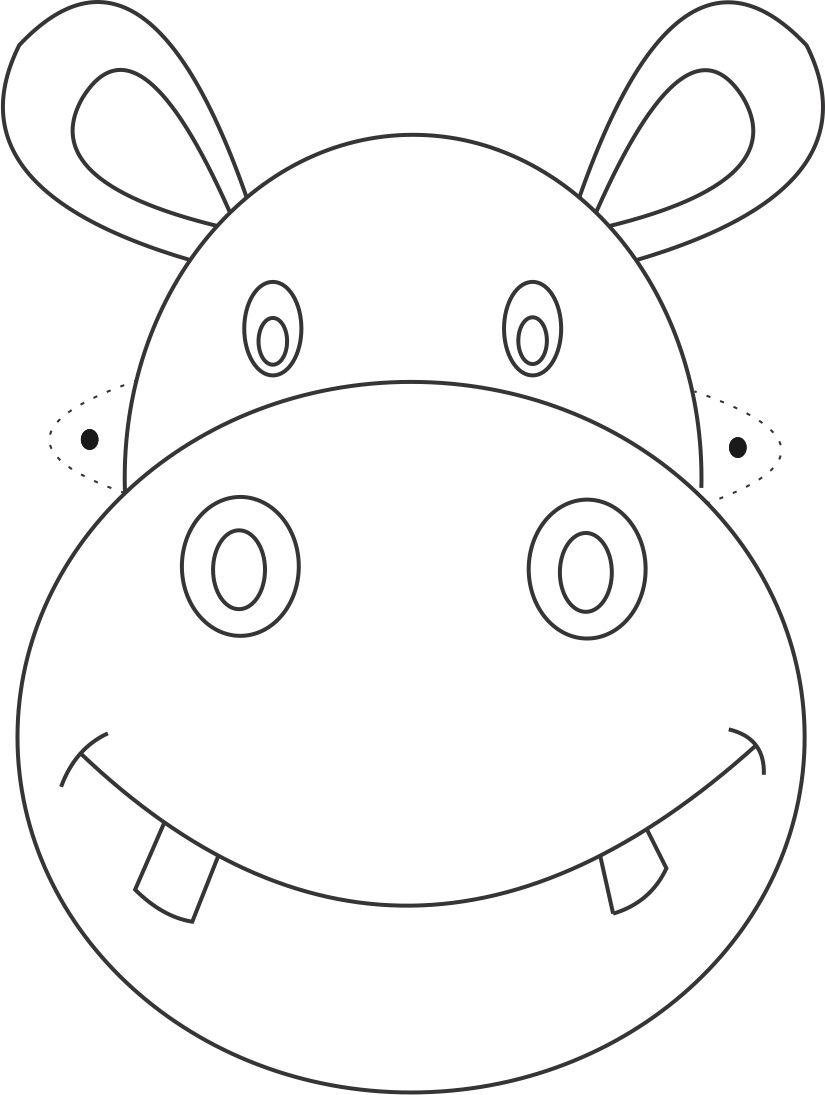 Drawing Hippopotamus #8739 (Animals) – Printable coloring pages