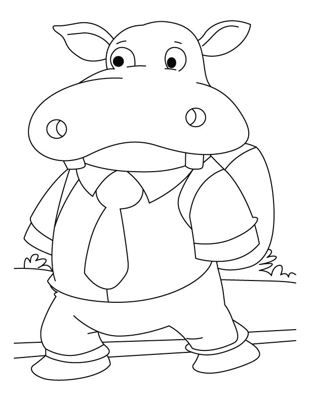 Coloring page: Hippopotamus (Animals) #8746 - Free Printable Coloring Pages