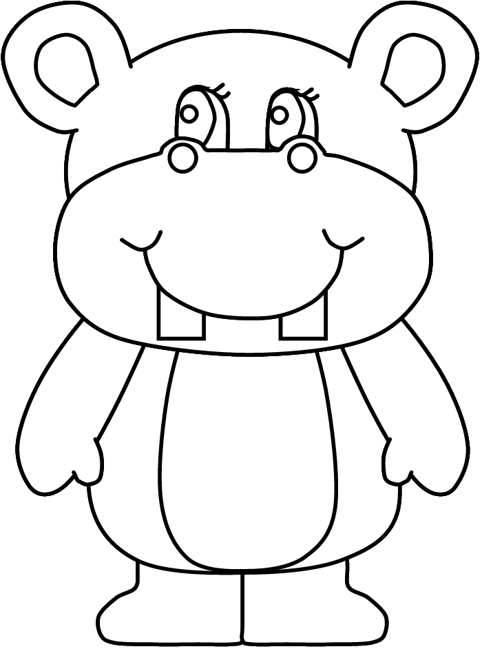 Coloring page: Hippopotamus (Animals) #8747 - Free Printable Coloring Pages