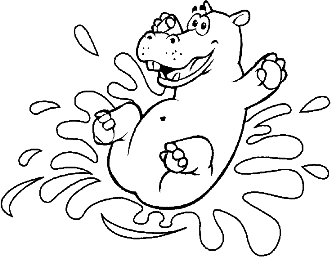Coloring page: Hippopotamus (Animals) #8752 - Free Printable Coloring Pages