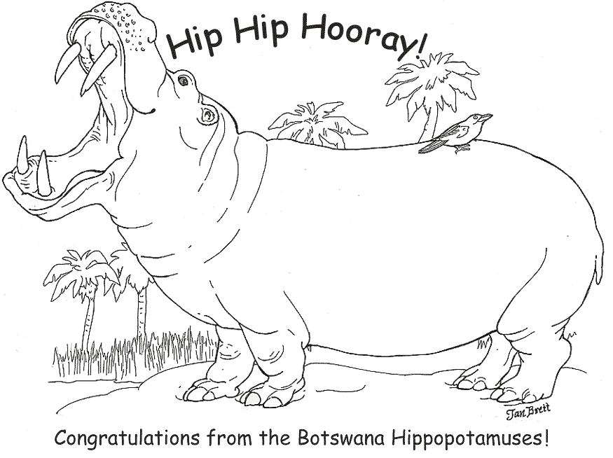 Coloring page: Hippopotamus (Animals) #8762 - Free Printable Coloring Pages