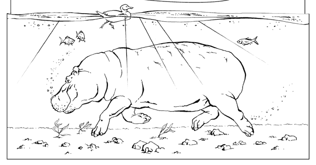 Coloring page: Hippopotamus (Animals) #8766 - Free Printable Coloring Pages