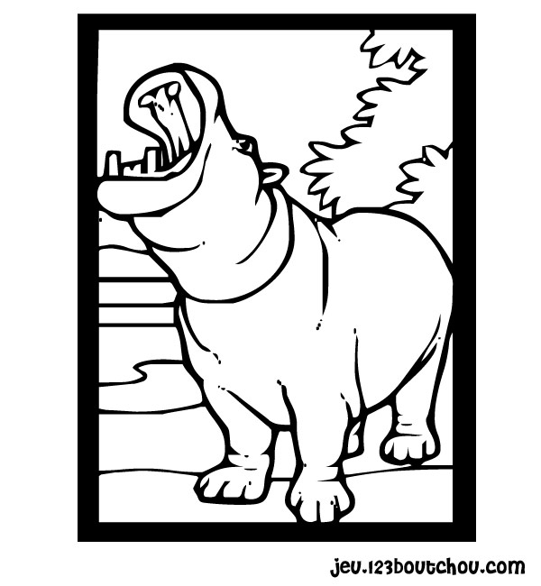 Coloring page: Hippopotamus (Animals) #8777 - Free Printable Coloring Pages