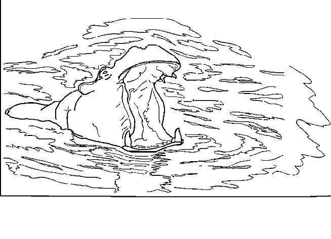 Coloring page: Hippopotamus (Animals) #8785 - Free Printable Coloring Pages