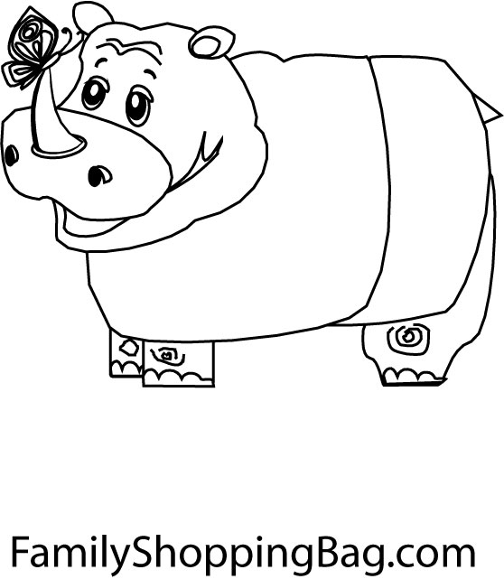 Coloring page: Hippopotamus (Animals) #8793 - Free Printable Coloring Pages