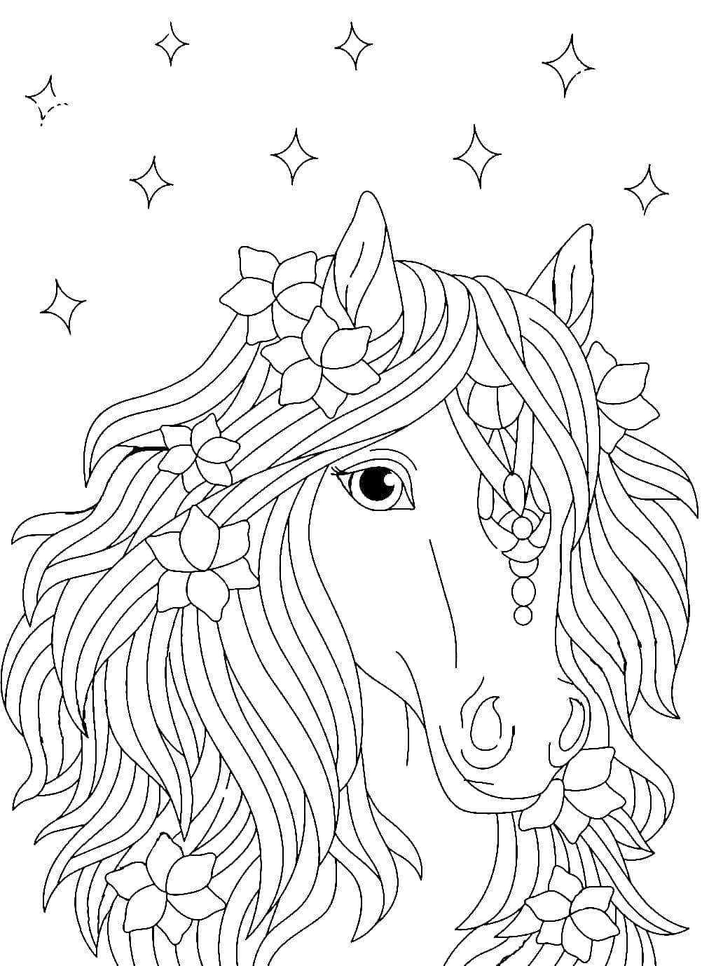 Free printable Horse coloring page #178241 from Animals collection