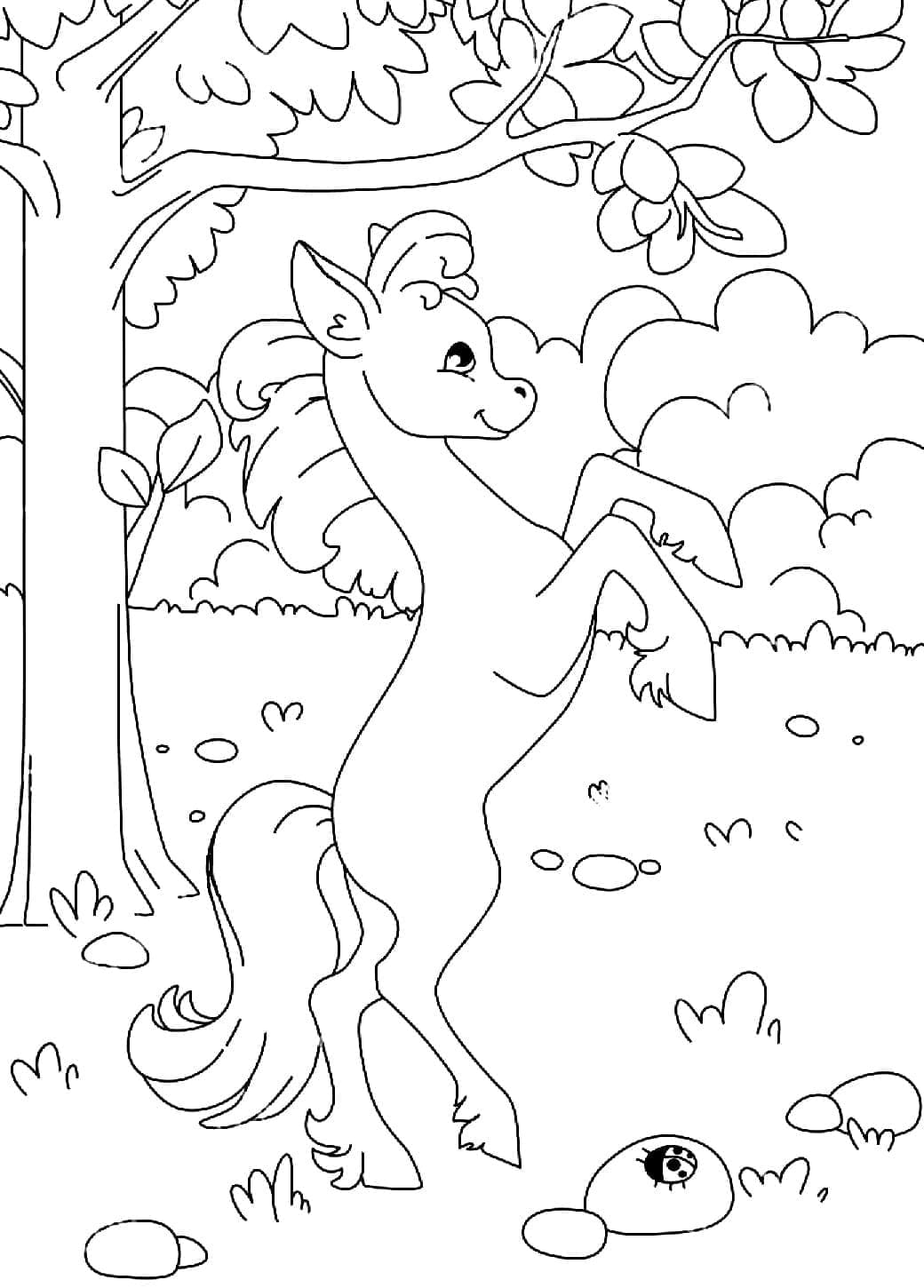 Free printable Horse coloring page #178283 from Animals collection