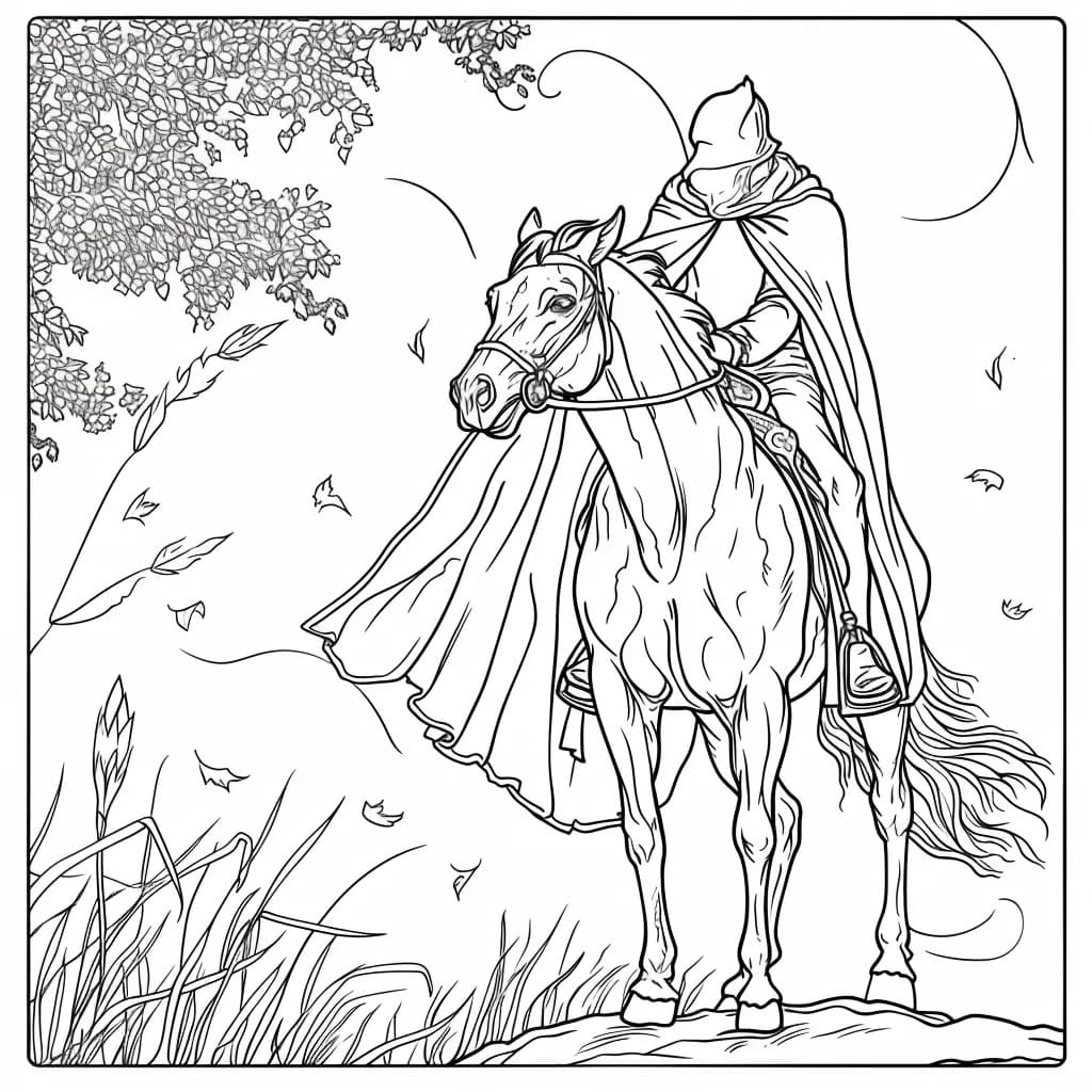 Free printable Horse coloring page #217702 from Animals collection
