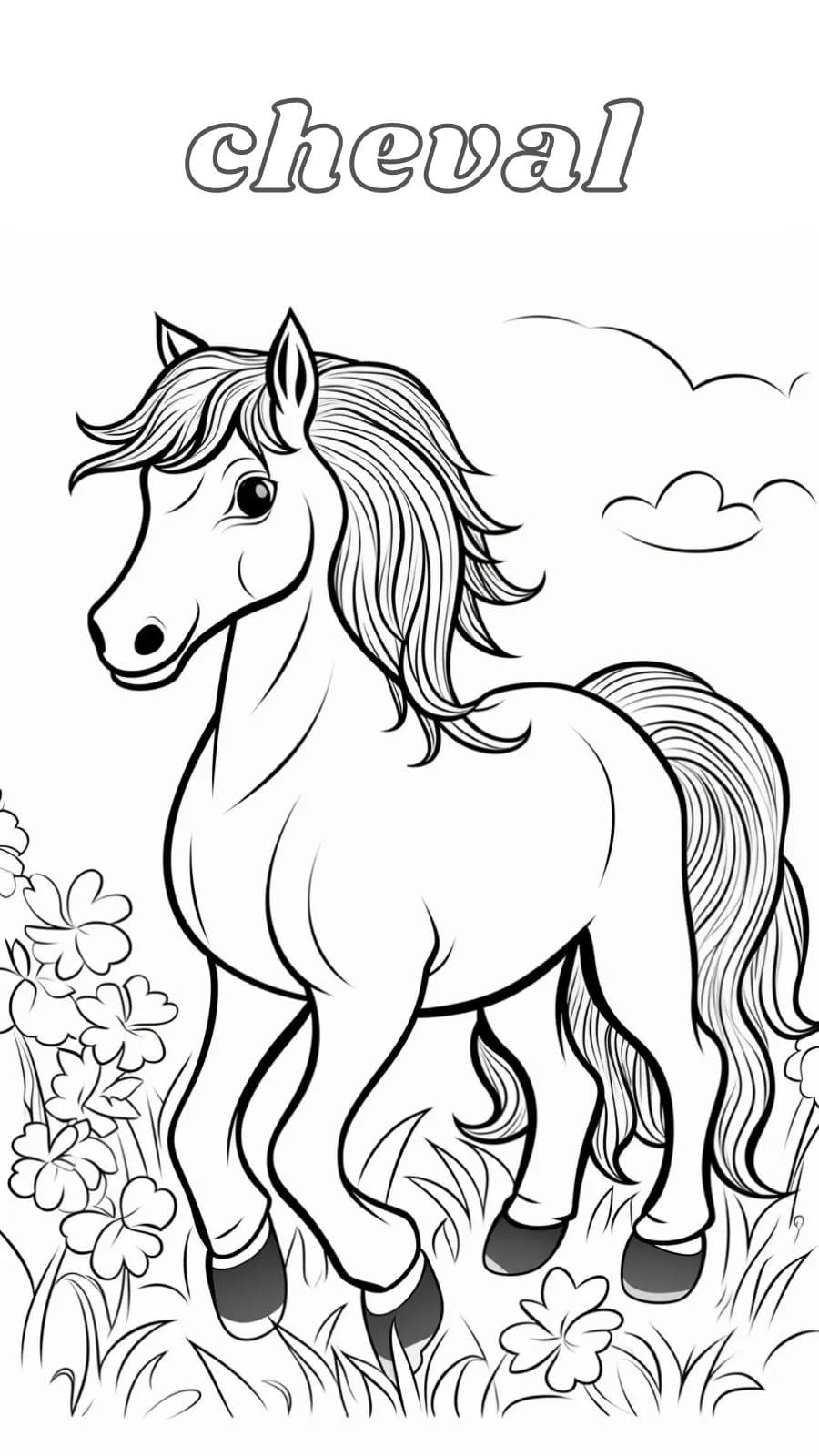 Free printable Horse coloring page #217705 from Animals collection