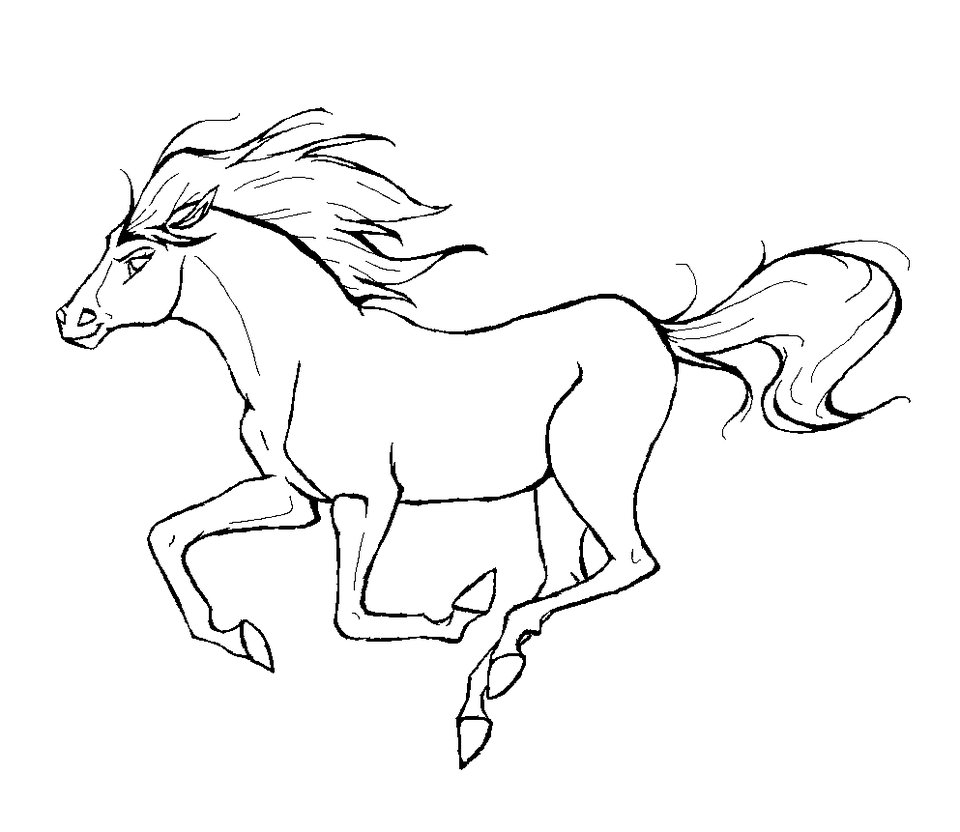 Coloring page: Horse (Animals) #2179 - Free Printable Coloring Pages