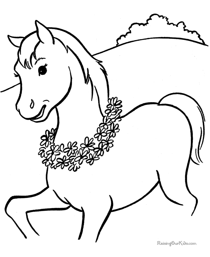Coloring page: Horse (Animals) #2181 - Free Printable Coloring Pages