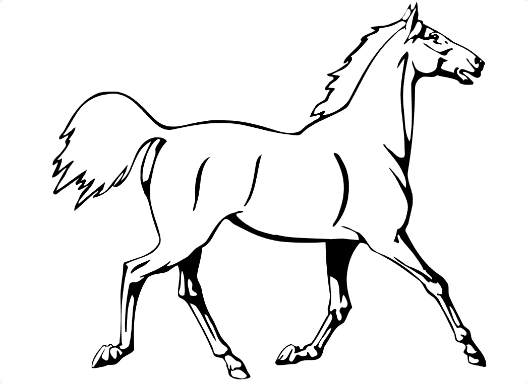 Coloring page: Horse (Animals) #2182 - Free Printable Coloring Pages