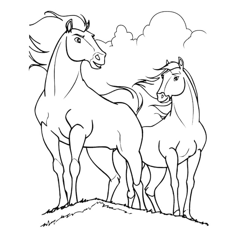 Coloring page: Horse (Animals) #2183 - Free Printable Coloring Pages