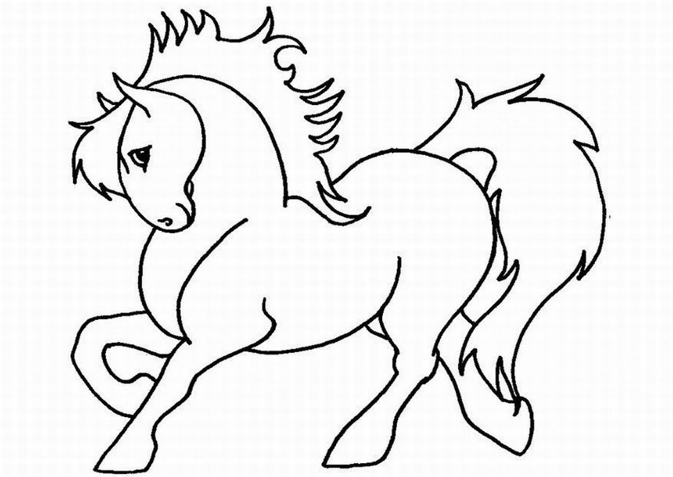 Coloring page: Horse (Animals) #2186 - Free Printable Coloring Pages