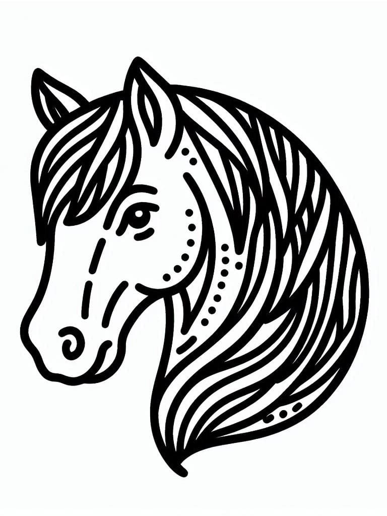 Free printable Horse coloring page #218869 from Animals collection