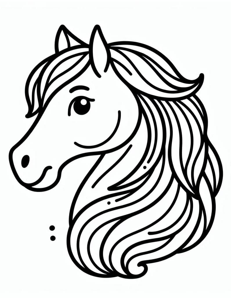 Free printable Horse coloring page #218875 from Animals collection