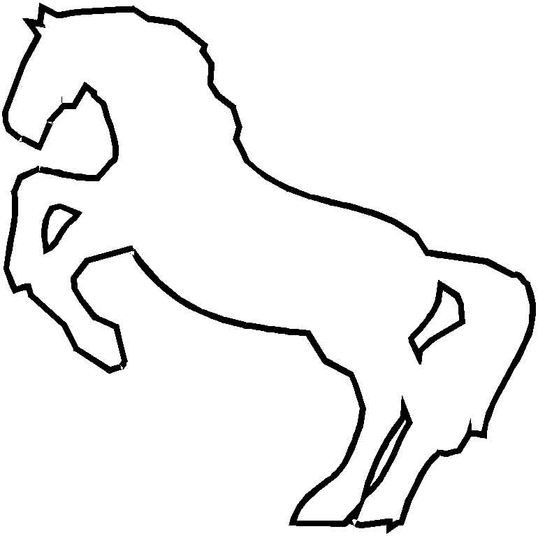 Coloring page: Horse (Animals) #2201 - Free Printable Coloring Pages
