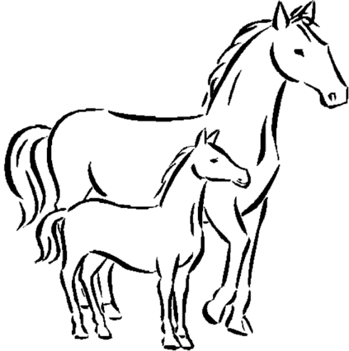 Coloring page: Horse (Animals) #2208 - Free Printable Coloring Pages