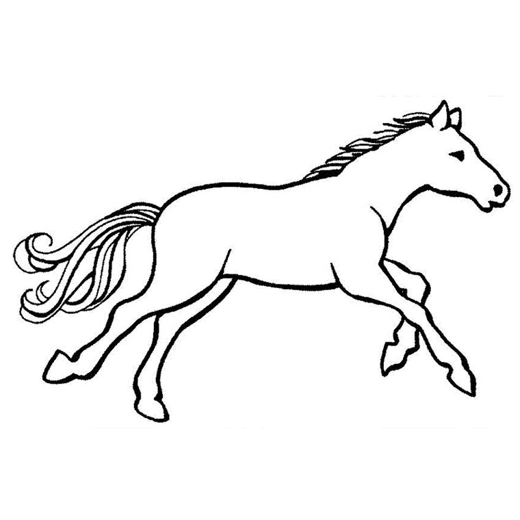Coloring page: Horse (Animals) #2213 - Free Printable Coloring Pages