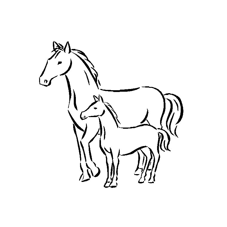 Coloring page: Horse (Animals) #2218 - Free Printable Coloring Pages