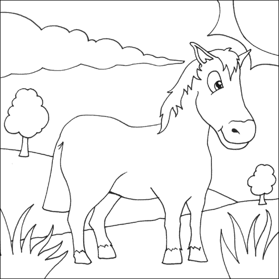 Coloring page: Horse (Animals) #2220 - Free Printable Coloring Pages