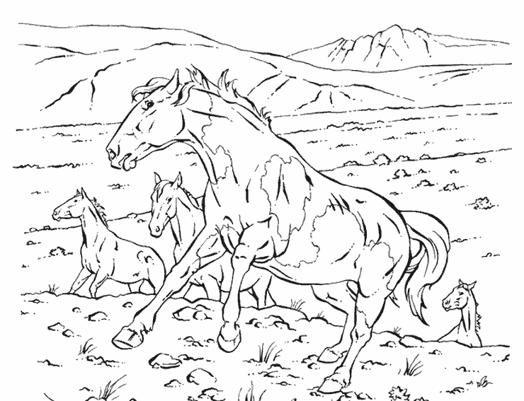Coloring page: Horse (Animals) #2226 - Free Printable Coloring Pages
