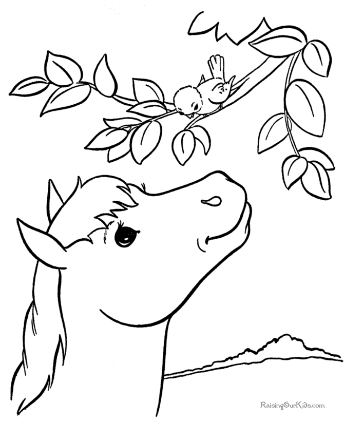 Coloring page: Horse (Animals) #2227 - Free Printable Coloring Pages