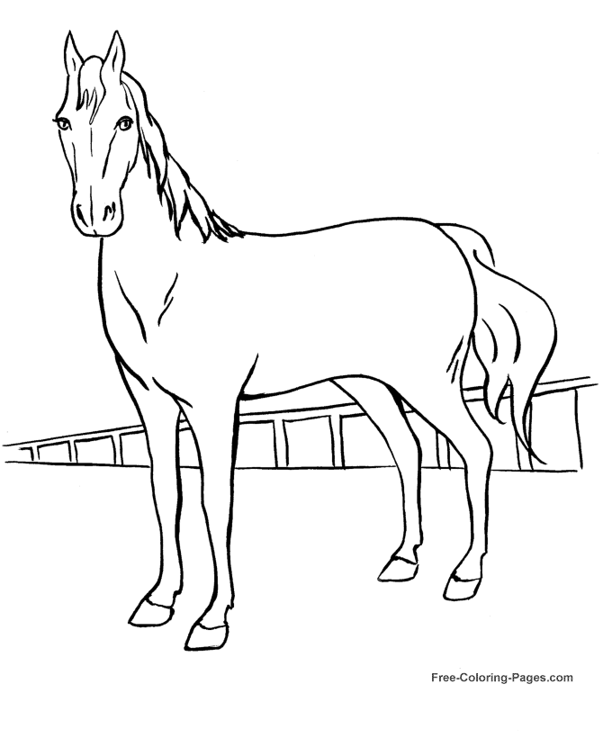 Coloring page: Horse (Animals) #2231 - Free Printable Coloring Pages