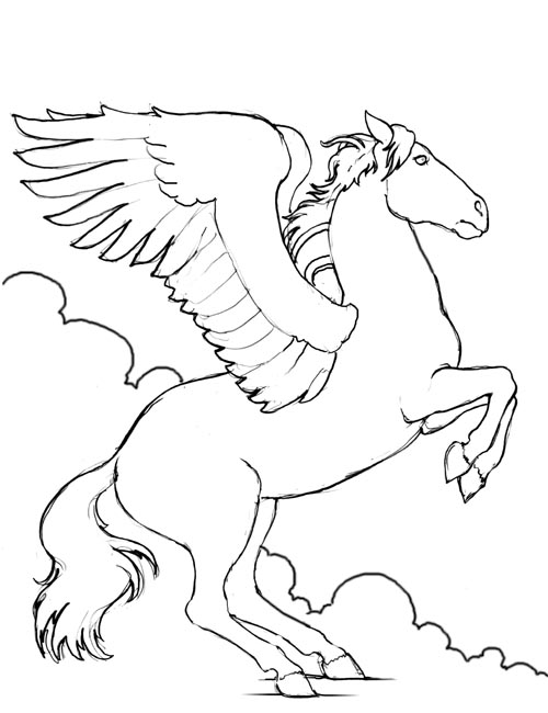 Coloring page: Horse (Animals) #2234 - Free Printable Coloring Pages