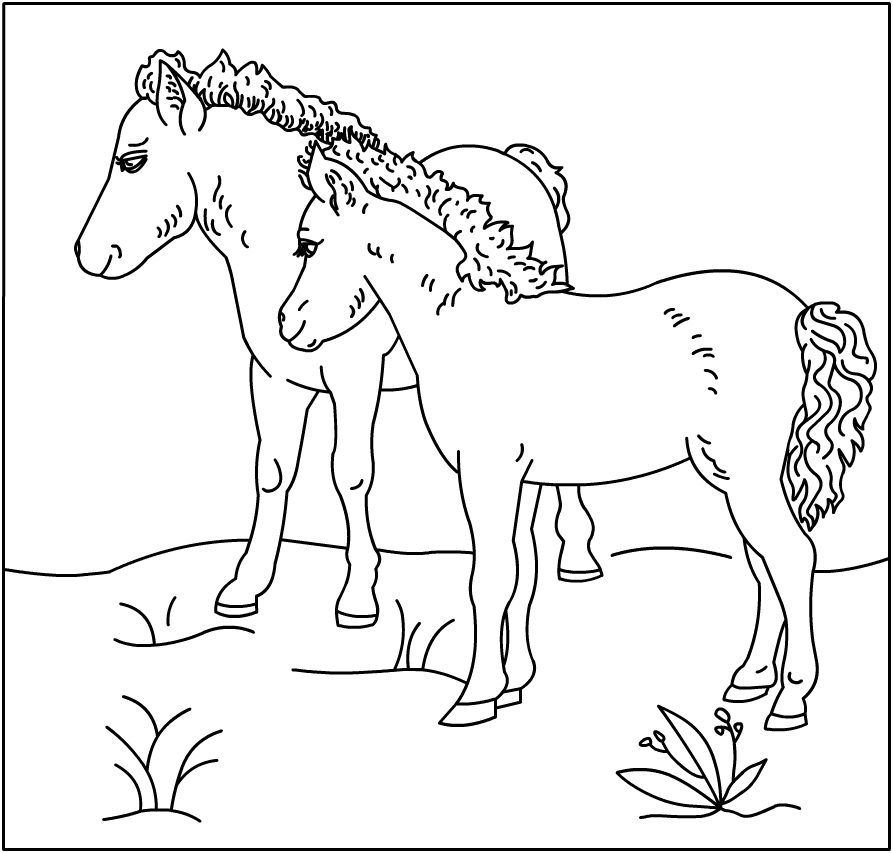 Coloring page: Horse (Animals) #2238 - Free Printable Coloring Pages