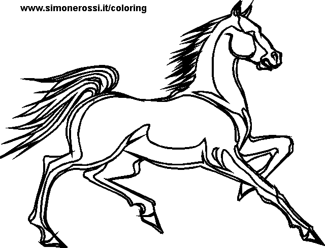 Coloring page: Horse (Animals) #2265 - Free Printable Coloring Pages