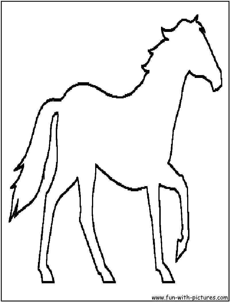 Coloring page: Horse (Animals) #2270 - Free Printable Coloring Pages