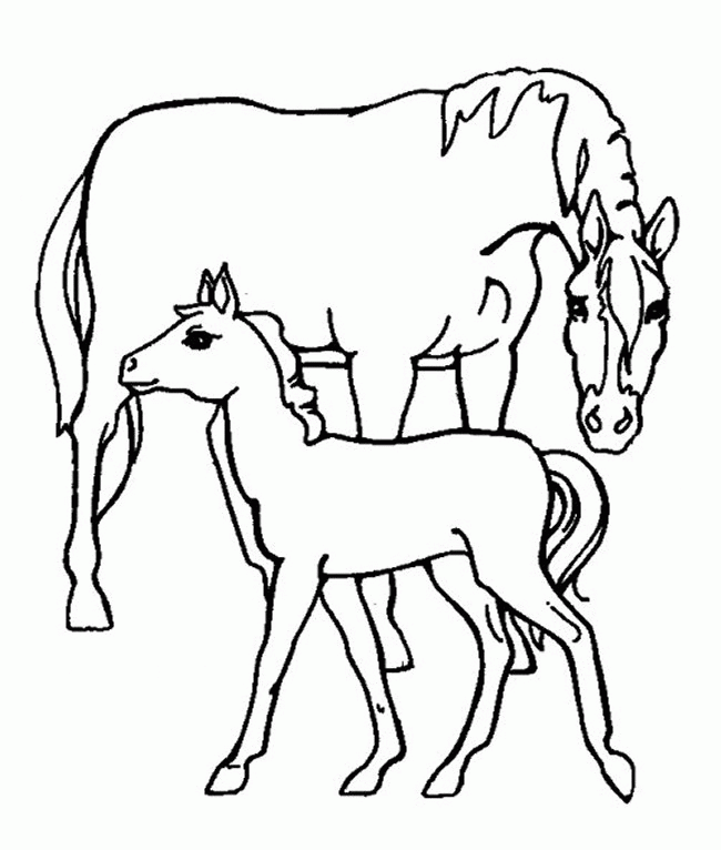 Coloring page: Horse (Animals) #2290 - Free Printable Coloring Pages