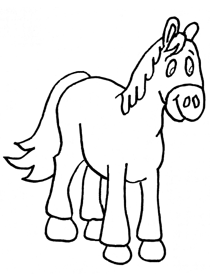 Coloring page: Horse (Animals) #2315 - Free Printable Coloring Pages