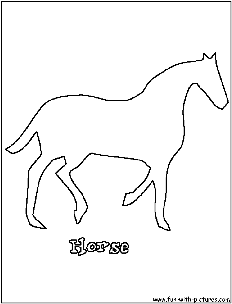 Coloring page: Horse (Animals) #2330 - Free Printable Coloring Pages