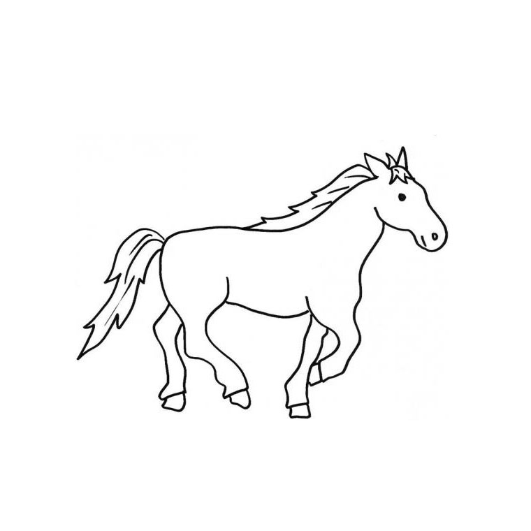 Coloring page: Horse (Animals) #2333 - Free Printable Coloring Pages
